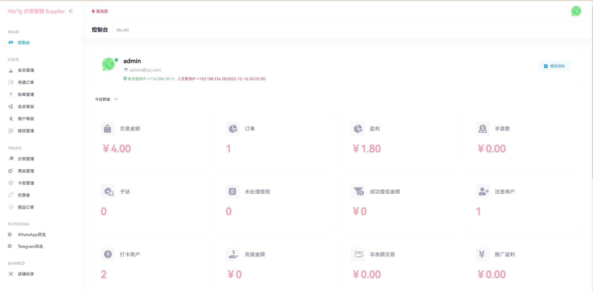 图片[7]-WhatsApp筛选工具 - 外贸营销利器，支持Ws/Tg、Supplier、推特、FB、谷歌号与小火箭Channel账号管理 - 海外源码商-海外源码商
