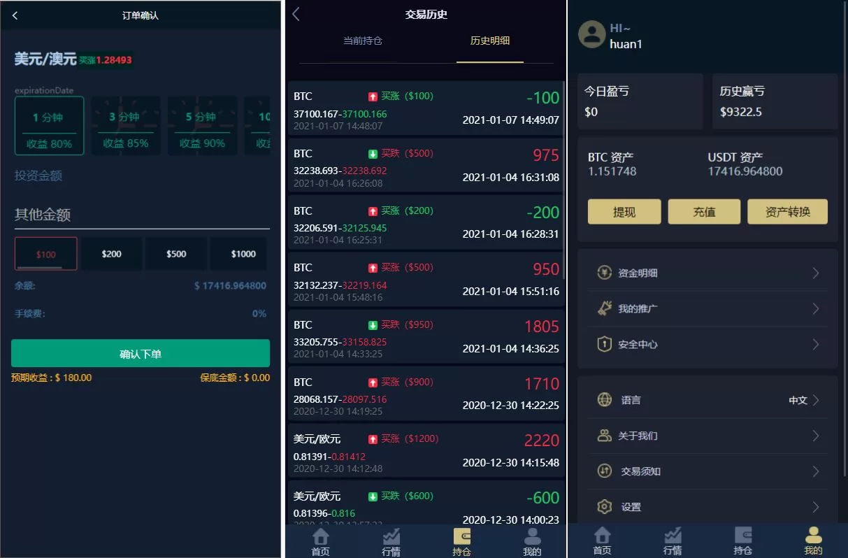 图片[2]-海外版多语言微盘外汇系统 | USDT充值 | 智能投资新体验 - 海外源码商-海外源码商