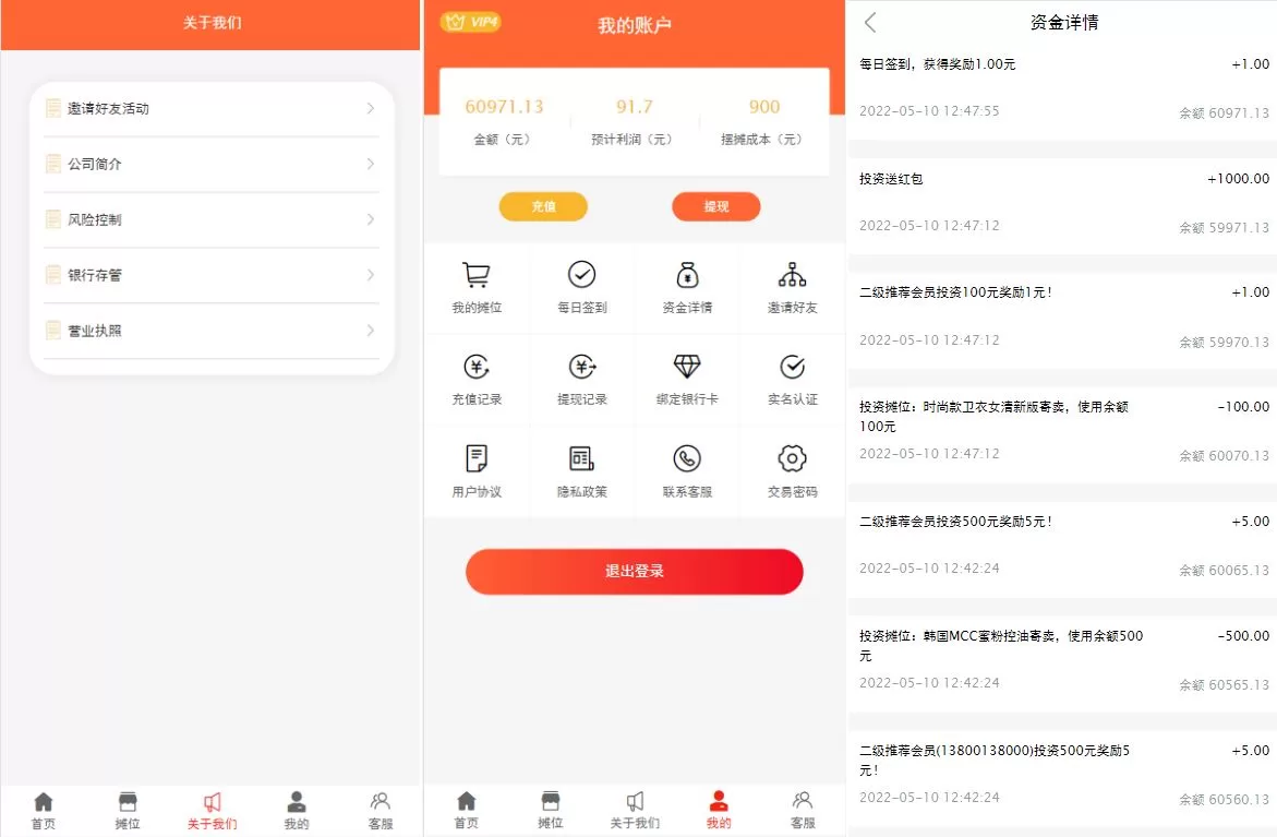 图片[3]-女性投资盘摆摊系统源码——投资理财与摆摊投资分红平台 - 海外源码商-海外源码商