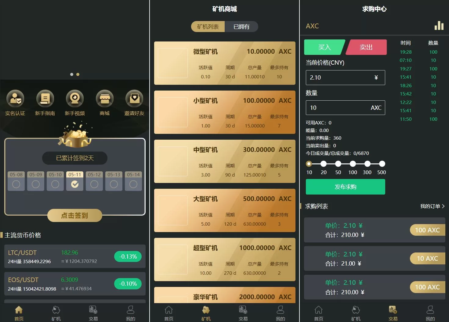 全新UniApp区块矿机系统源码——投资理财、交易大厅与云算力挖矿平台 - 海外源码商-海外源码商