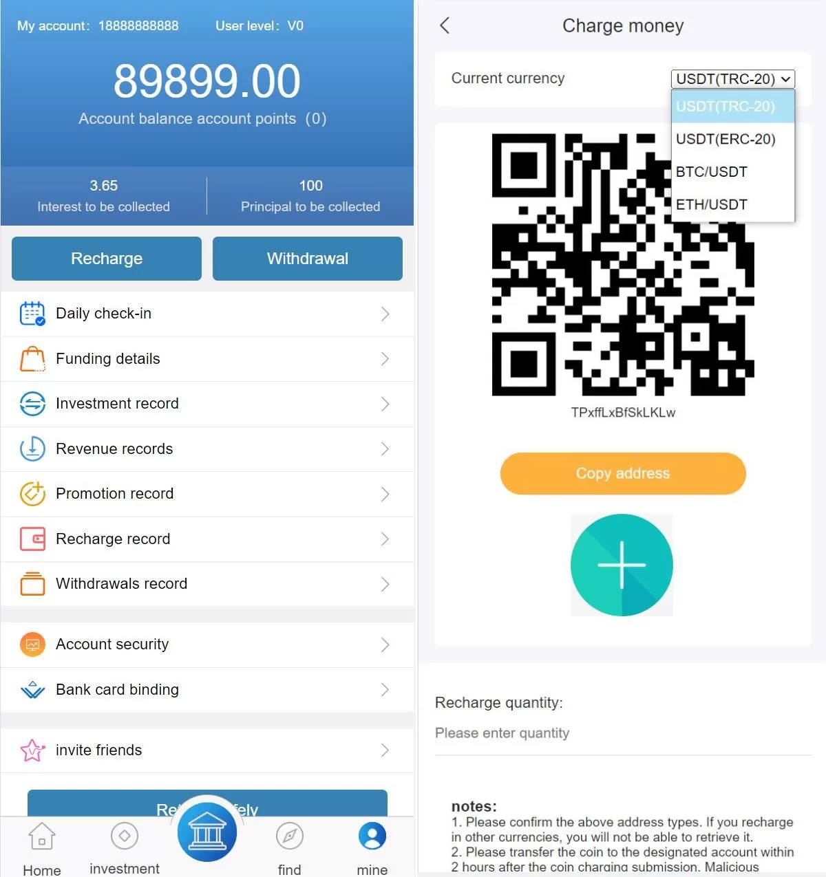图片[4]-二开多语言版投资理财系统源码——项目投资+USDT充值+到期还本 - 海外源码商-海外源码商