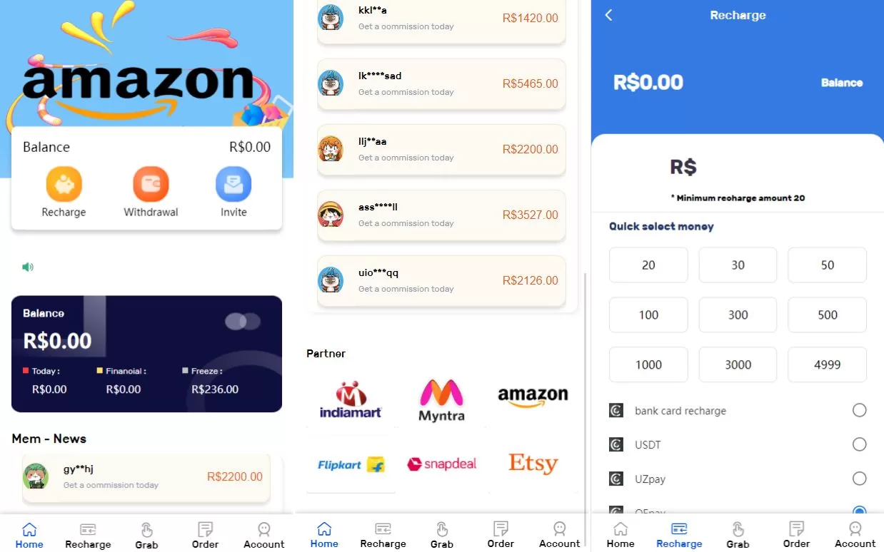 新版UI多语言亚马逊抢单刷单系统/订单自动匹配源码 - 海外源码商-海外源码商