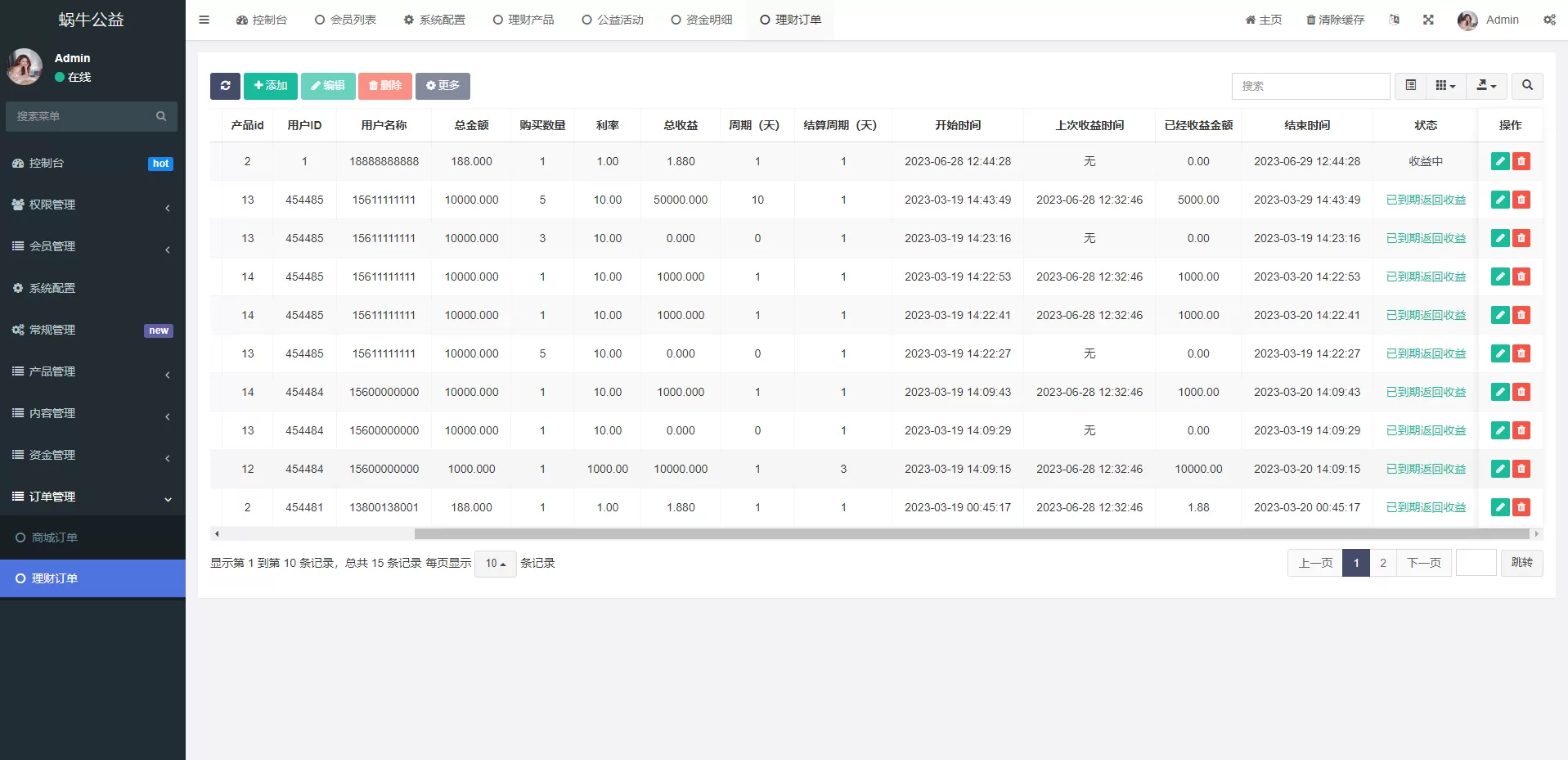 图片[11]-新版公益投资系统/扶贫投资理财/爱心捐赠/三级分销源码 - 海外源码商-海外源码商