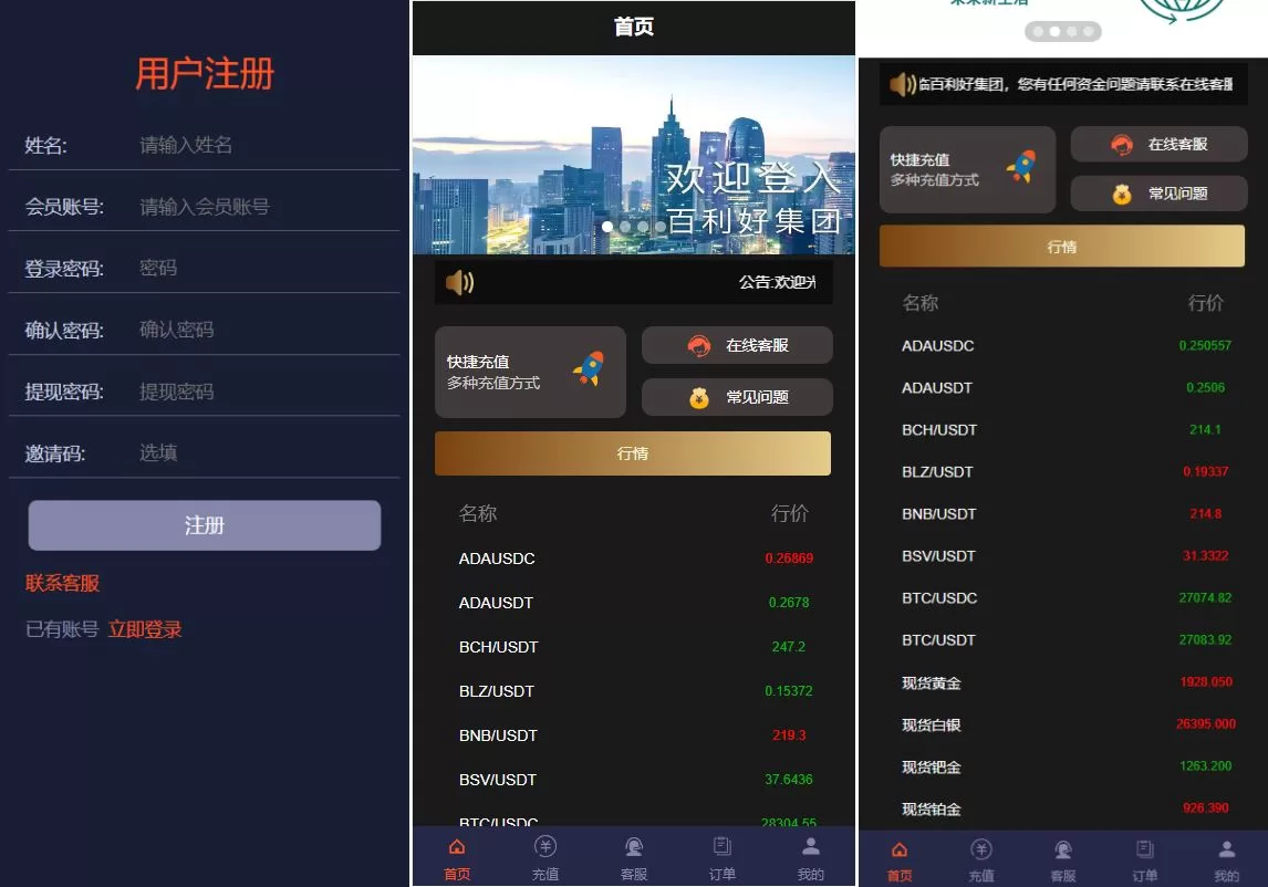 运营版微盘系统/期货黄金白银交易/微交易源码/代理后台源码 - 海外源码商-海外源码商