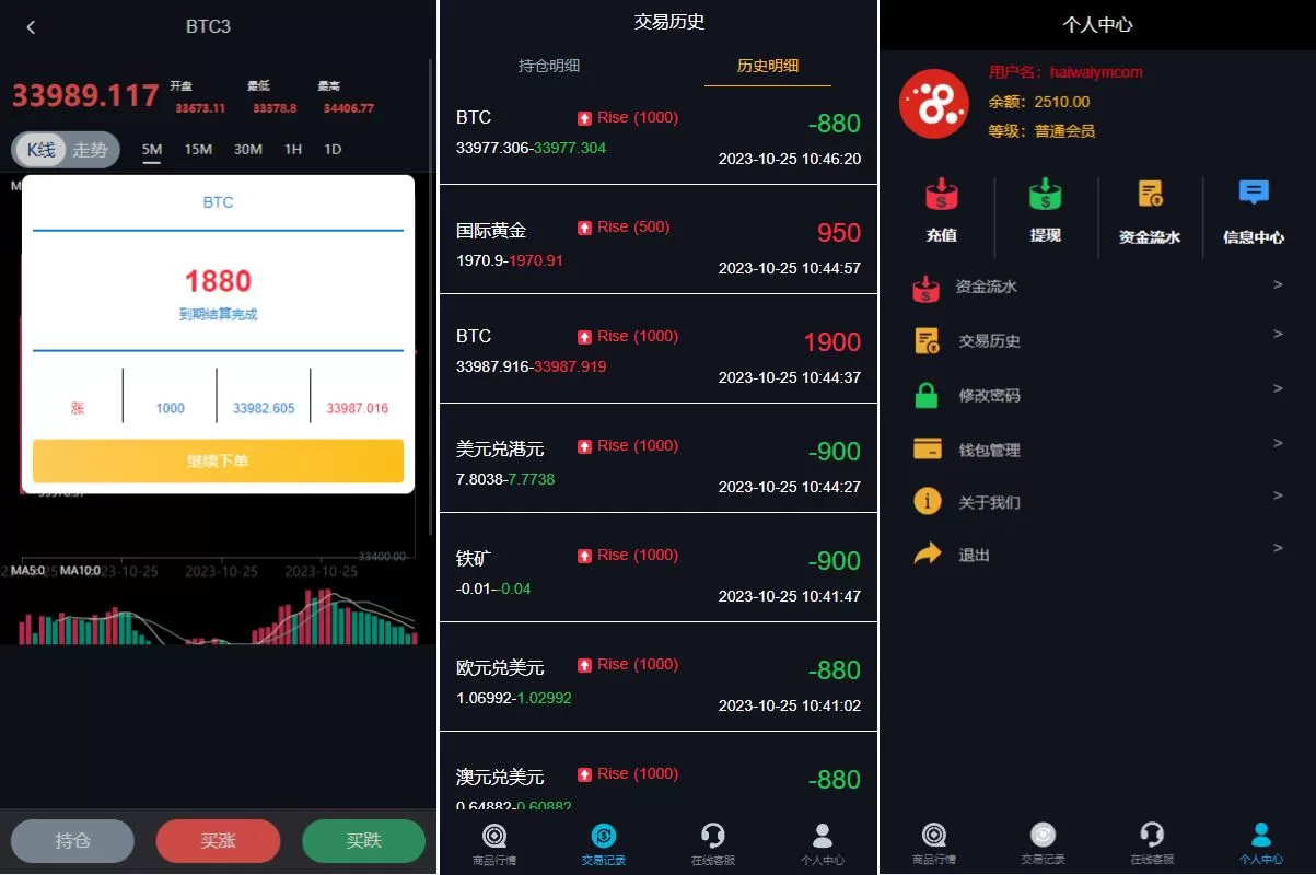 图片[3]-uniapp版微盘系统源码/虚拟币外汇微交易/时间盘系统 - 海外源码商-海外源码商