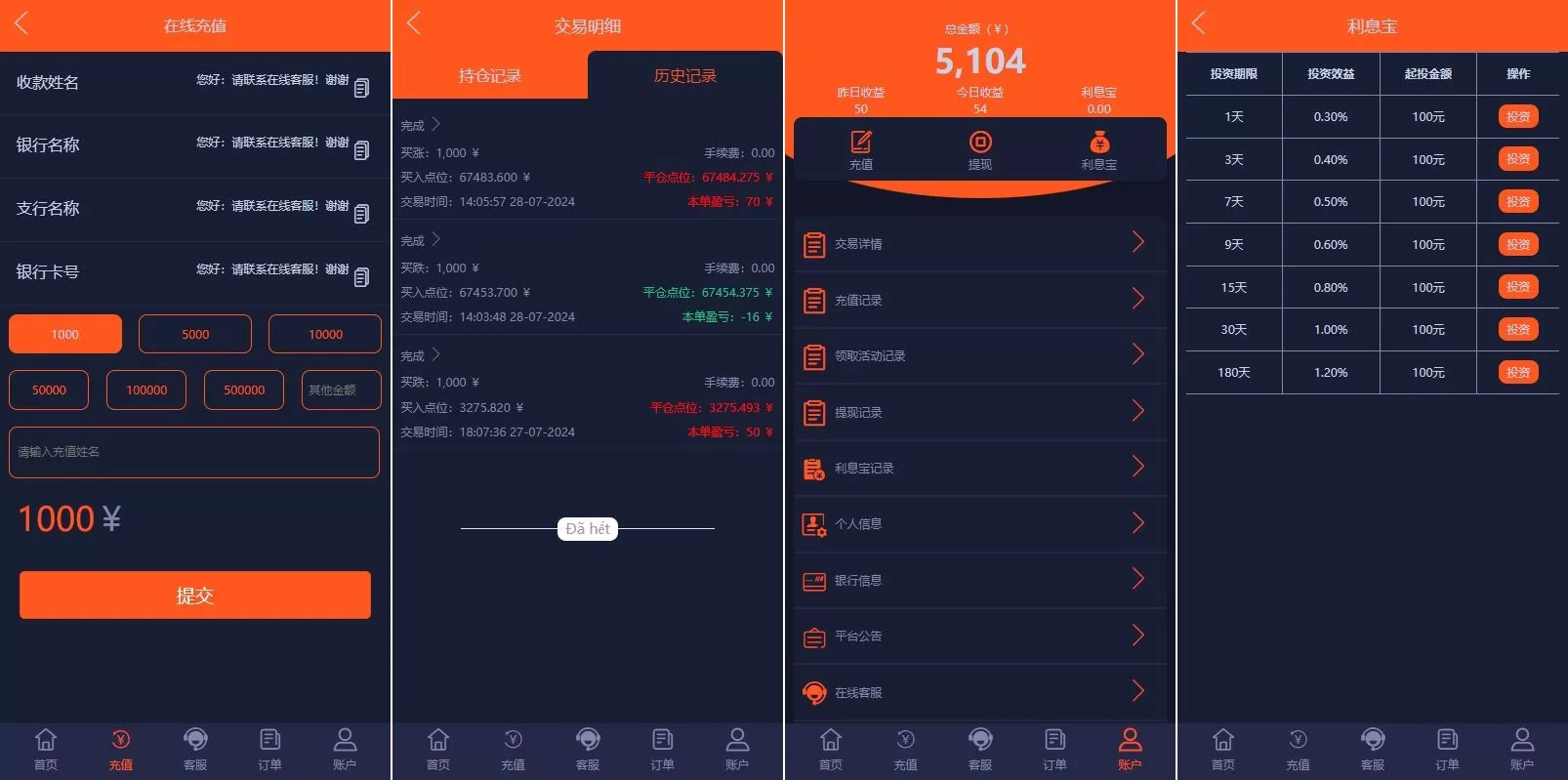 图片[3]-PC自适应微盘交易系统源码/伪交易所/利息宝/单控全控 - 海外源码商-海外源码商