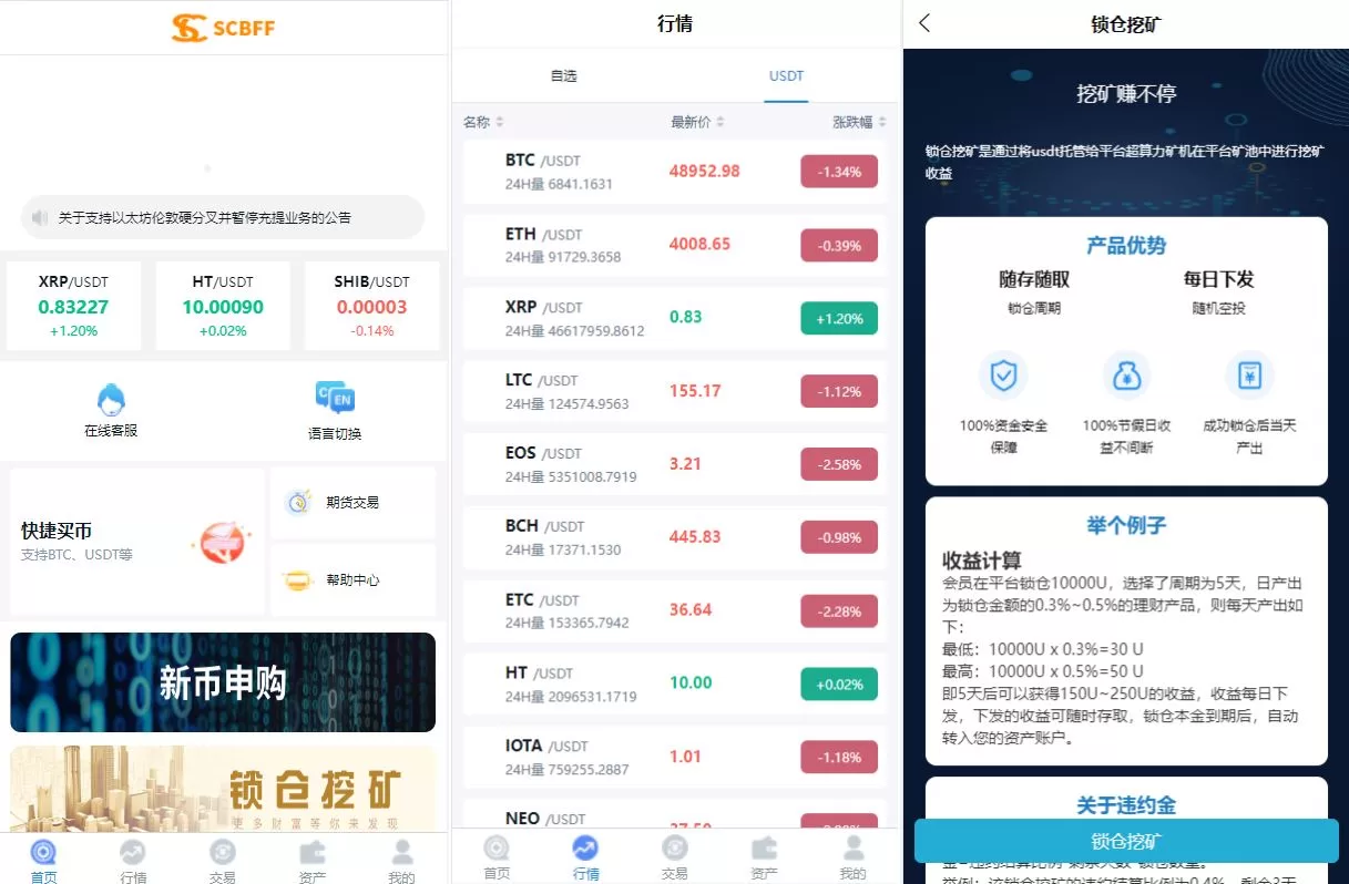 二开版秒合约交易所源码/IEO认购/锁仓挖矿/合约币币交易 - 海外源码商-海外源码商