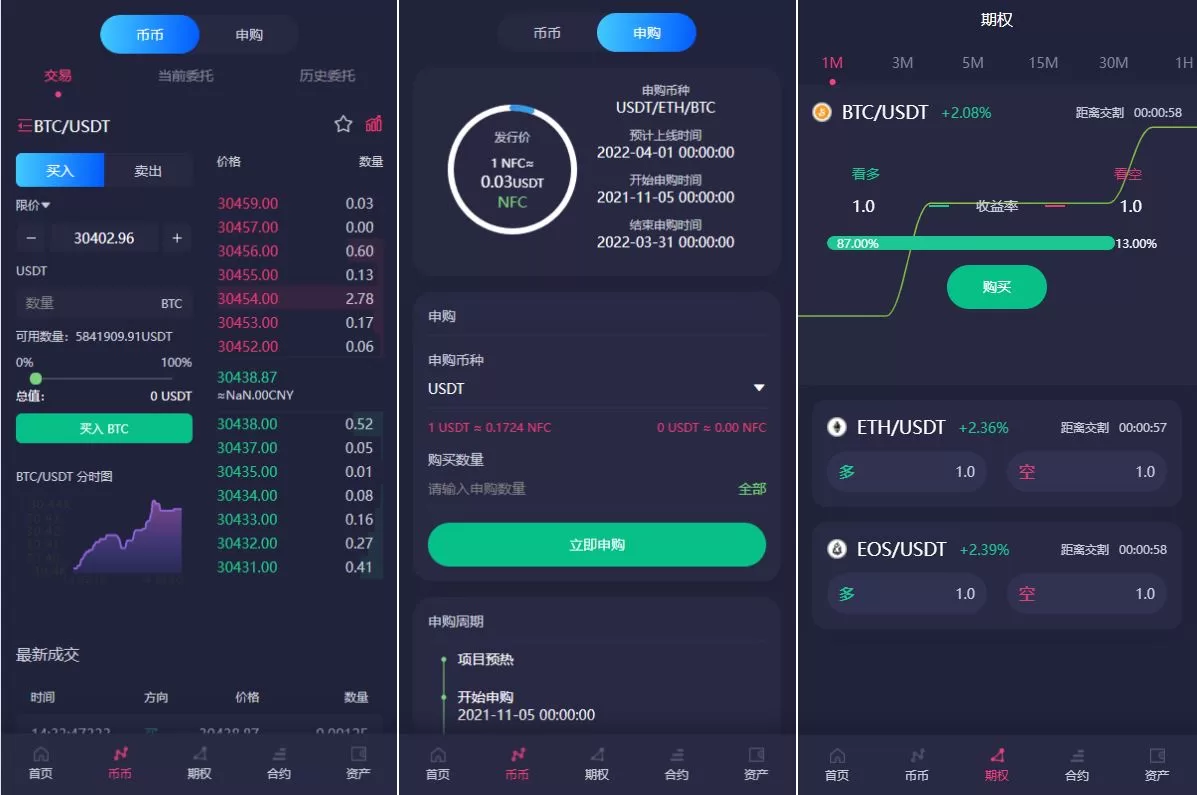 图片[2]-全新16国语言交易所源码/期权永续/申购质押挖矿/区块链交易所 - 海外源码商-海外源码商