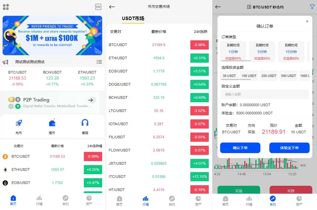 二开版多语言秒合约交易所系统/区块链交易所系统/完整脚本源码 - 海外源码商-海外源码商