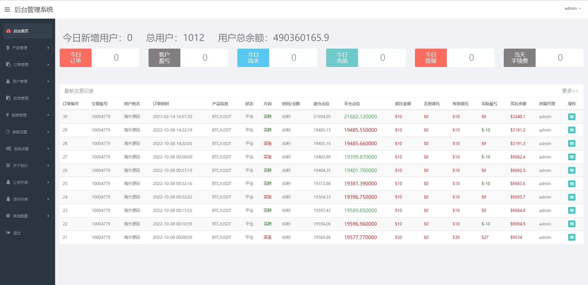 图片[8]-全新UI微交易系统/微盘秒合约源码/PC版微盘/虚拟币交易所源码 - 海外源码商-海外源码商