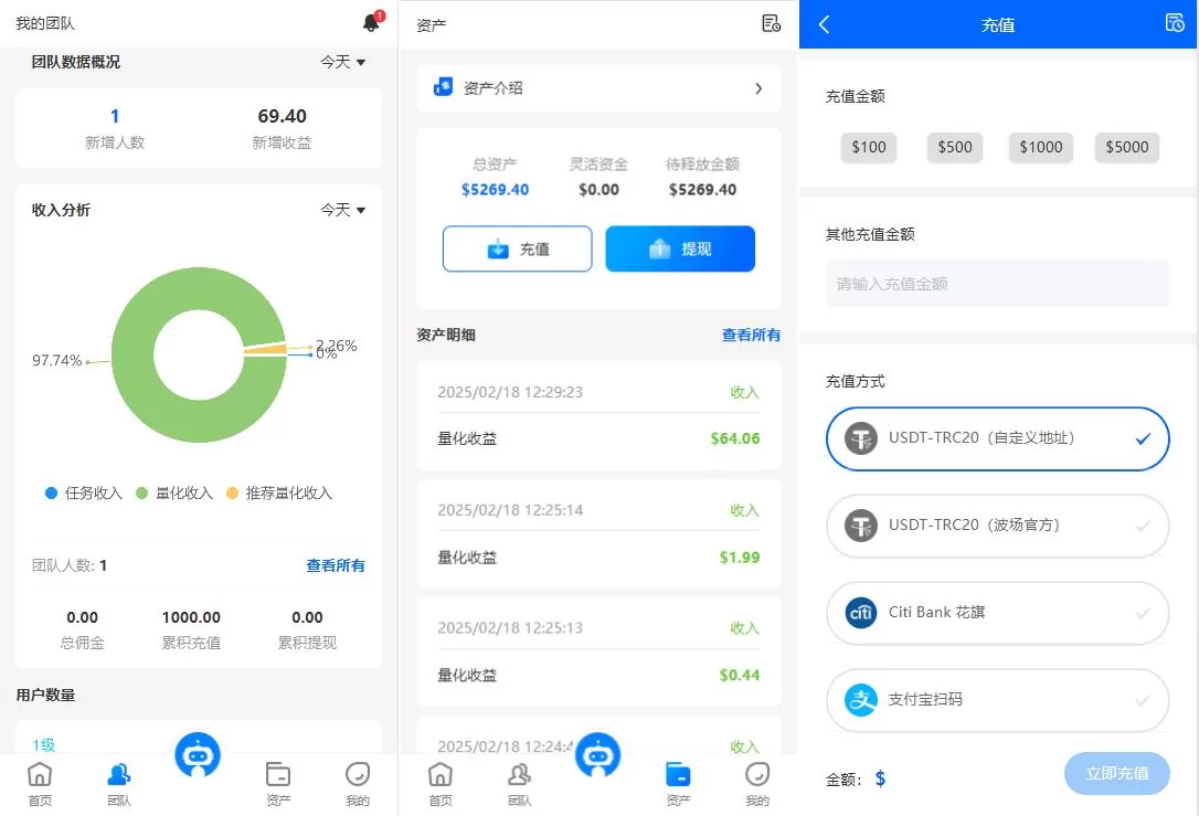 图片[3]-海外虚拟币量化交易系统/多语言量化/USDT自动充值源码 - 海外源码商-海外源码商