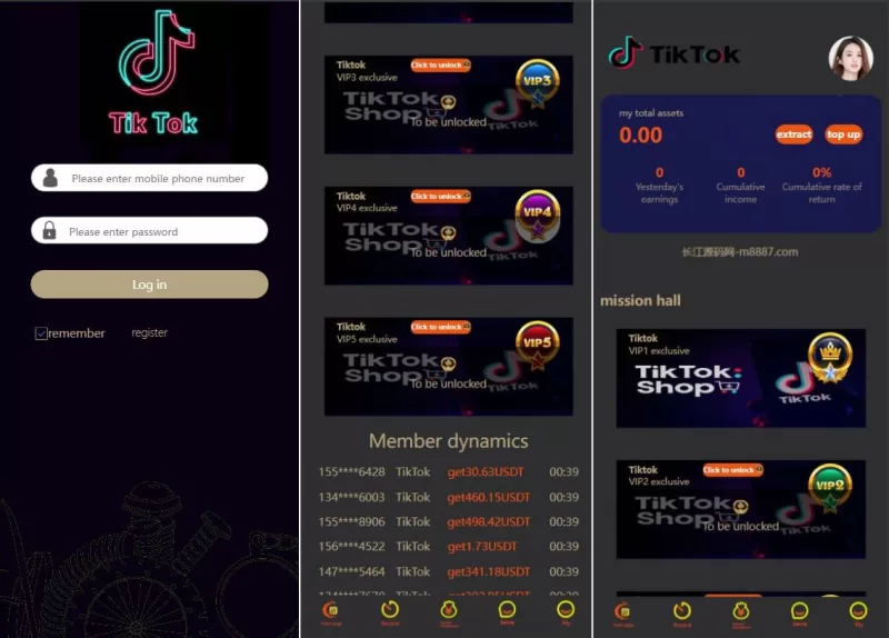 海外抢单刷单源码tiktok/假人/暗扣/余额宝/代理-海外源码商
