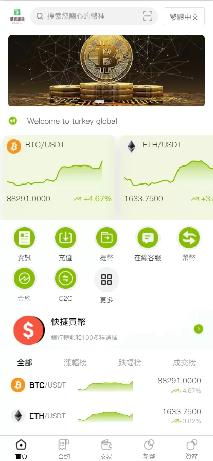 图片[1]-多语言最新UI交易所程序源码/合约/秒合约/币币/新币/全开源 - 海外源码商-海外源码商