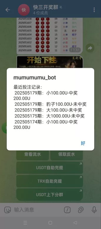 图片[3]-TG骰子快三系统 / 飞机频道玩法 / 手动上下分管理游戏 - 海外源码商-海外源码商