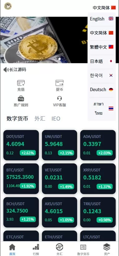 图片[1]-多语言交易所系统%虚拟币外汇交易所源码%期权合约交易 - 海外源码商-海外源码商