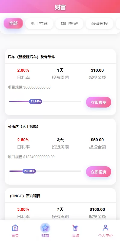 图片[3]-多语言投资理财系统$新能源投资返利#海外投资众筹系统 - 海外源码商-海外源码商