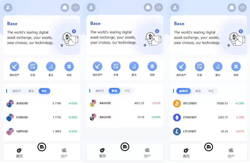 海外DAPP秒合约交易所/黄金/外汇/贷款/量化/信用分-海外源码商